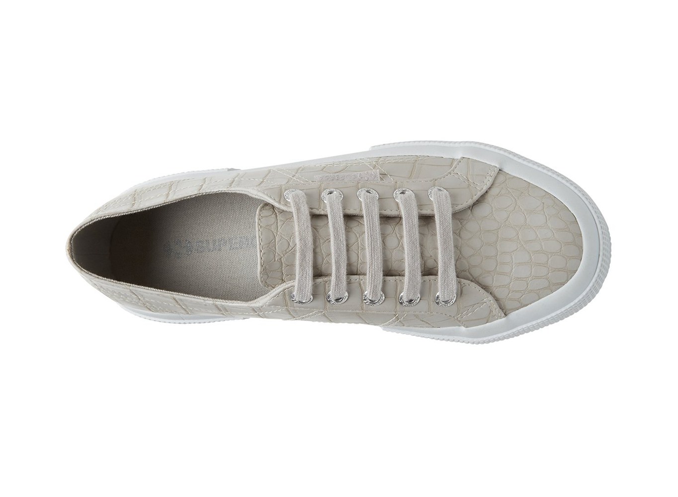 Superga Sneakers Womens - 2750 Syntcrocodilew - Grey - CRMQL3957